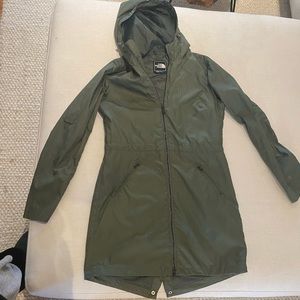 The North Face Green Rain Jacket Parka